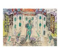 HKAHF AJWUQ Célèbre Raoul Dufy Wall Art《Série Bleue》Affiches Rétrospective Exposition Impression Raoul Dufy Peinture sur Toile pour Salon Décor Photo 20x30cm sans Cadre