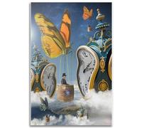 HKAHF AJWUQ Célèbre Salvador Dali Affiche 《Horloge》Art Mural Salvador Dali Surréalisme Peinture sur Toile Salvador Dali Impressions pour Décoration Intérieure Image 60x90cm sans Cadre