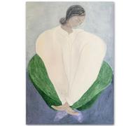 HKAHF AJWUQ Célèbre Sofia Lind Poster 《Femme Assise 》Art Mural Sofia Lin Impressions Boho Peinture sur Toile Sofia Lind Photo pour Salon Décor 15x20cmx1 sans Cadre