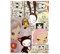 HKAHF AJWUQ Célèbre œuvre Murale de Yoshitomo Nara《Terrible Enfant》Affiche Yoshitomo Nara Peinture rétro sur Toile pour décoration de Salon 60x80cmx1 sans Cadre