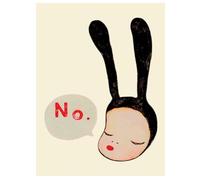 HKAHF AJWUQ Célèbre œuvre Murale de Yoshitomo Nara《The Sad》Affiche Yoshitomo Nara Peinture rétro sur Toile pour décoration du Salon 30x40cmx1 sans Cadre