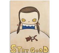 HKAHF AJWUQ Célèbre Yoshitomo Nara Art Mural 《Star Good》 Peintures sur Toile Yoshitomo Nara Affiche Moderne pour la décoration de Chambre d’Enfants Image 30x50cmx1 sans Cadre