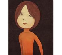 HKAHF AJWUQ Célèbre Yoshitomo Nara Wall Art 《Jolie Fille》 Peintures sur Toile Yoshitomo Nara Affiche Moderne pour la décoration de la Chambre d’Enfants Image 30x50cmx1 sans Cadre