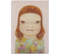 HKAHF AJWUQ Célèbre Yoshitomo Nara Wall Art 《Visage Féminin》 Peintures sur Toile Yoshitomo Nara Affiche Moderne pour La Décoration De La Chambre D’Enfants Photo 30x50cmx1 sans Cadre