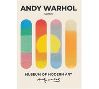 HKAHF AJWUQ Célèbres Affiches d’Andy Warhol aux Couleurs Arc-en-Ciel Art Mural Imprimé Abstrait Peinture sur Toile Andy Warhol Tableau rétro pour la décoration du Salon 30x40cm sans Cadre