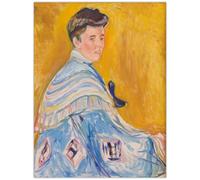 HKAHF AJWUQ Célèbres Affiches d’Exposition Edvard Munch 《Cape Bleue》Art Mural Impressions abstraites Edvard Munch Peinture sur Toile pour la décoration intérieure Photo 40x60cmx1 sans Cadre