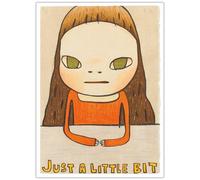 HKAHF AJWUQ Célèbres Affiches de Yoshitomo Nara《Juste Un Peu 》Impressions d’Art murales Yoshitomo Nara Peinture sur Toile Pop Art Image pour Décoration Intérieure 20x30cm sans Cadre