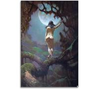 HKAHF AJWUQ Célèbres Affiches Frank Frazetta Art Mural du Corps Humain Impression Abstraite Peinture sur Toile de Frank Frazetta Tableau rétro pour la décoration du Salon 30x40cm sans Cadre