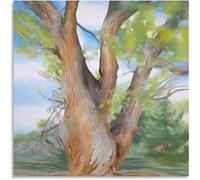 HKAHF AJWUQ Célèbres Affiches Georgia O’Keefe, Art Mural d’Arbre, Impression Abstraite, Peinture sur Toile Georgia O’Keefe, Tableau rétro pour la déco du Salon, Cadre 55x55cm NO