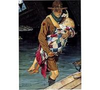 HKAHF AJWUQ Célèbres Affiches Norman Rockwell《Liberté De Désir》Art Mural Peinture sur Toile Rétro Norman Rockwell Impressions pour Décoration Intérieure Image 60x80cmx1 sans Cadre