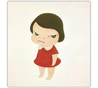 HKAHF AJWUQ Célèbres Affiches Yoshitomo Nara《Enfant Étrange》Art Mural Yoshitomo Nara Impressions Yoshitomo Nara Peinture sur Toile Pop Art Image pour La Maison 50x50cm sans Cadre