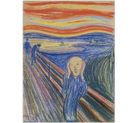 HKAHF AJWUQ Célèbres Edvard Munch Posters 《Shout》Exposition Art Mural Impressions abstraites Edvard Munch Peinture sur Toile pour la décoration intérieure Image 50x70cmx1 sans Cadre