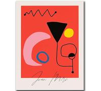 HKAHF AJWUQ Célèbres Joan Miro Posters Série Couleur Art Mural Soleil Coloré Impressions Joan Miro Peinture sur Toile Joan Miro Photo pour Salon Décor 30x50cm sans Cadre