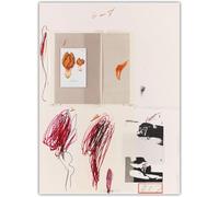 HKAHF AJWUQ Cy Twombly Poster Cy Twombly - Art mural - Impression d'histoire naturelle - Peinture moderne sur toile pour la décoration de la maison et du salon - 45 x 65 cm x 1 - Sans cadre