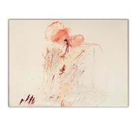 HKAHF AJWUQ Cy Twombly Poster《La Bouche du Peintre》Art Mural Cy Twombly Peinture sur Toile Abstrait Esprit Pensées Impressions pour Salon Décor Photo 20x15cm sans Cadre