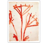 HKAHF AJWUQ Cy Twombly Poster《The Untitled》Art Mural Cy Twombly Peinture sur Toile Abstrait Esprit Pensées Impressions pour Salon Décor Photo 40x50cmx1 sans Cadre