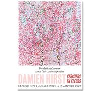 HKAHF AJWUQ Damien Hirst Cerlsiers Affiche Fondation Cartier Art Mural Cerisier Fleurs Impressions Peinture sur Toile pour Salon Décor Photo 40x50cmx1 sans Cadre
