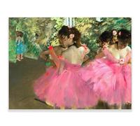 HKAHF AJWUQ Edgar Degas Affiches sur Toile 《Danse Rose》Art Mural Edgar Degas Peinture Edgar Degas Impressions pour Salon Décor Photos 10x25cm sans Cadre