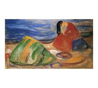 HKAHF AJWUQ Edvard Munch Affiches d’Exposition 《Pas Seulement Crier》Art Mural Impressions abstraites Edvard Munch Peinture sur Toile pour la décoration intérieure Photo 70x50cmx1 sans Cadre