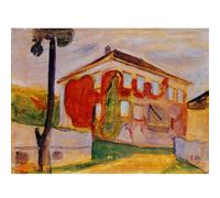 HKAHF AJWUQ Edvard Munch Poster《La forêt de Contes de fées》Art Mural Edvard Munch Impressions Barbarie Peinture sur Toile Photo Nordique pour Salon Décor 50x30cm sans Cadre