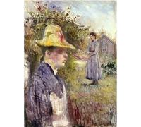 HKAHF AJWUQ Edvard Munch Poster « Sisters In The Garden » Art mural Edvard Munch Impression sur toile barbarie Peinture nordique pour décoration de salon 15 x 20 cm Sans cadre
