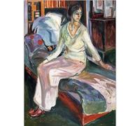 HKAHF AJWUQ Edvard Munch Poster The Kiss Art mural Edvard Munch Impression sur toile barbarie Peinture nordique pour décoration de salon 20 x 30 cm x 1 sans cadre