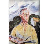 HKAHF AJWUQ Edvard Munch Posters « Looking Into The Distance》 Art mural abstrait Edvard Munch Peinture sur toile pour décoration d'intérieur Image 60 x 90 cm x 1 sans cadre