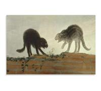 HKAHF AJWUQ Francisco de Goya Poster 《Rina De Cats》Art Mural Francisco de Goya Impressions Peinture sur Toile Moderne pour Le décor de Salon Photo 40x60cmx1 sans Cadre