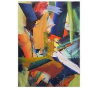 HKAHF AJWUQ Gerhard Richter Imprime Une Toile d'art Abstraite Peinture de Couleur Moderne Couleur Graffiti Art Wall Art Gerhard Richter Affiche pour décoration intérieure 40x50cm sans Cadre