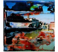 HKAHF AJWUQ Gerhard Richter Poster Gerhard Richter Tela Pittura Moderna Arte Della Parete Stampe Della Vita Della Città Gerhard Richter Immagine per La Decorazione Domestica 30x30cmx1 Senza Cornice
