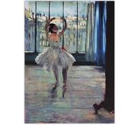 HKAHF AJWUQ Impression sur toile moderne pour salon Edgar Degas Exhibition The Ballet Class By》 sans cadre 50 x 70 cm
