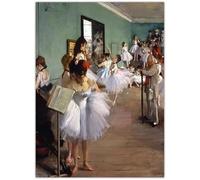 HKAHF AJWUQ Impression sur toile moderne sans cadre Motif célèbre Edgar Degas Le peintre des danseurs 20 x 30 cm