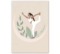 HKAHF AJWUQ International Yoga Wall Art The Stretch Posters Minimalisme Impressions Fitness Peinture sur Toile pour Salon Home Decor Photos 30x50cm sans Cadre