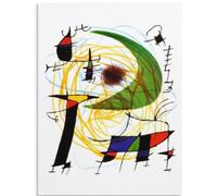 HKAHF AJWUQ Joan Miro Affiches Ciel étoilé et Lune Art Mural Soleil coloré Impressions Joan Miro Peinture sur Toile Joan Miro Photo pour Salon Décor 30x50cm sans Cadre