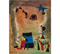 HKAHF AJWUQ Joan Miro Affiches Conte de fées Monde Art Mural Soleil coloré Impressions Joan Miro Peinture sur Toile Joan Miro Photo pour Salon Décor 30x50cm sans Cadre