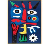 HKAHF AJWUQ Joan Miro Affiches Dessins animés Couleurs Art Mural Soleil coloré Impressions Joan Miro Peinture sur Toile Joan Miro Photo pour Salon Décor 30x50cm sans Cadre