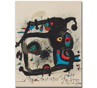 HKAHF AJWUQ Joan Miro Affiches Maison Abstraite Art Mural Coloré Soleil Impressions Joan Miro Peinture sur Toile Joan Miro Photo pour Salon Décor 30x50cm sans Cadre