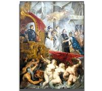 HKAHF AJWUQ Pierre Paul Rubens Art Mural《Arrivée De Marie De Médicis》Affiches Rubens Impressions Peinture sur Toile Rétro pour Salon Décoration Intérieure Photos 30x50cm sans Cadre
