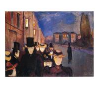 HKAHF AJWUQ Poster Edvard Munch célèbre « The Scream » - Art mural Edvard Munch - Impression sur toile barbarie - Image nordique pour décoration de salon - 20 x 15 cm x 1 - Sans cadre