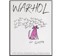 HKAHF AJWUQ Poster sur toile célèbre Andy Warhol Pop Art mural Andy Warhol peinture Andy Warhol chat heureux impression décoration salon image 50 x 70 cm sans cadre