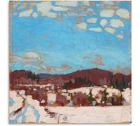 HKAHF AJWUQ Poster Tom Thomson au début du printemps - Art mural abstrait Tom Thomson - Peinture sur toile rétro pour décoration de salon - 60 x 60 cm - Sans cadre