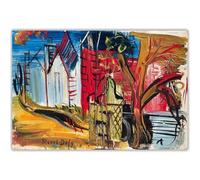 HKAHF AJWUQ Raoul Dufy Affiche Musique Pavillon sur la Place Hyères Art Mural Peinture Moderne sur Toile Raoul Dufy Impressions pour Maison Décoration Murale Photos 60x80cm sans Cadre