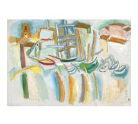 HKAHF AJWUQ Raoul Dufy Exposition Art Mural Affiches abstraites Raoul Dufy Peinture sur Toile Le Bateau de Martig Impressions Nordic Home Salon Décor Photo 30x40cm sans Cadre