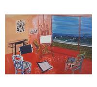 HKAHF AJWUQ Raoul Dufy Exposition murale Art mural abstrait Posters 《studio》 Impression sur toile Raoul Dufy Impression nordique Décoration d'intérieur salon Image 15 x 20 cm x 1 sans cadre