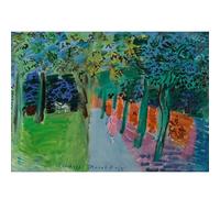 HKAHF AJWUQ Raoul Dufy Wall Art《Fille sous L’Ombre》Affiches D’Exposition Impression Rétro Raoul Dufy Peinture sur Toile pour Salon Décor Photo 20x15cm sans Cadre