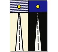 HKAHF AJWUQ Roy Lichtenstein Poster 《La Nouvelle Dépravation des États-Unis》Peintures sur Toile D’Art Mural Impressions Rétro pour La Décoration De La Chambre Photo 40x60cmx1 sans Cadre