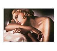 HKAHF AJWUQ Tamara de Lempicka Poster《La Fille endormie 》Art Mural Tamara de Lempicka Peintures sur Toile Impressions rétro pour Chambre Déco Photo 80x60cmx1 sans Cadre