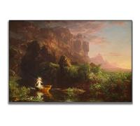 HKAHF AJWUQ Thomas Cole Wall Art 《Le Voyage de la Vie》Affiches Thomas Cole Impressions Peinture sur Toile Moderne pour Salon Décoration intérieure Photos 20x15cm sans Cadre