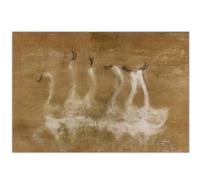 HKAHF AJWUQ Wassily Kandinsky Impression sur toile rétro sans cadre Motif oie animalière 40 x 30 cm