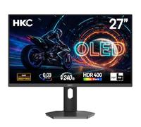 HKC 27 Pouces 1440p 240hz Écran PC Gamer OLED QD-OLED | QD-OLED 0,03 ms, Dalle IPS, 1,07 Milliard de Couleurs, 99% DCI-P3, HDR400, HDMI 2.1 DP 1.4, réglable Ergonomique, PIP/PBP